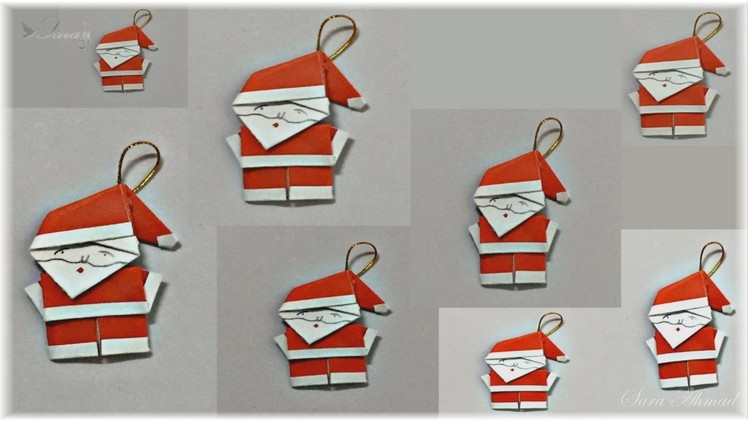 How to make origami Santa Claus