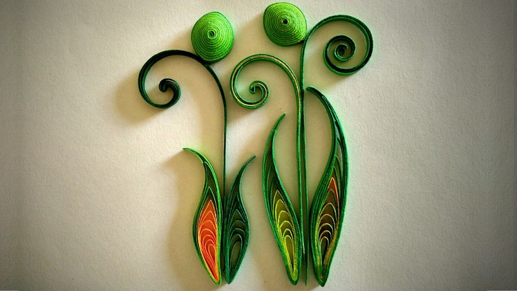 How To Make Quilled Leaves Using Paper Art Quilling - Part II