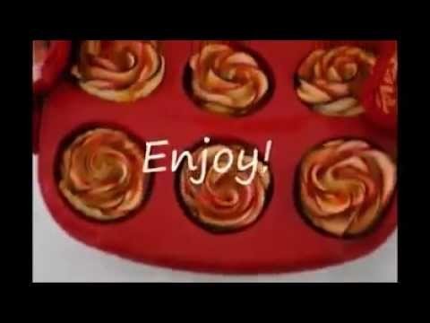 How to Make Rose Shaped Apple Baked Dessert
