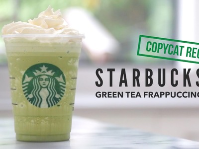 How to Make Starbucks Green Tea Frappuccino |  Copycat Recipe