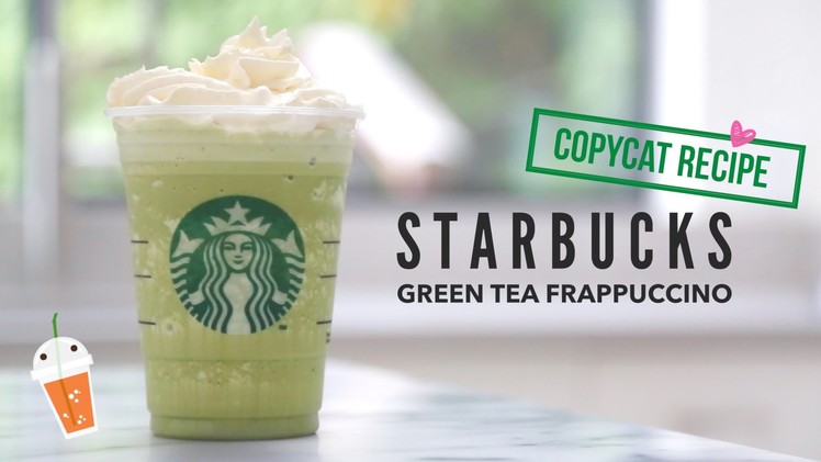How to Make Starbucks Green Tea Frappuccino |  Copycat Recipe