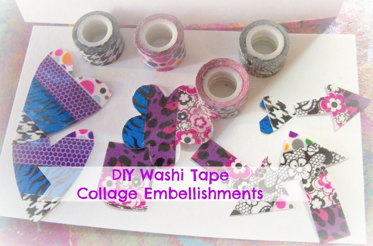 How to make washi tape collage Embellishments inspired by laurie richardson haley