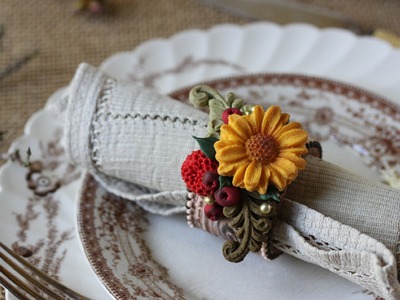 How to Make Woodland Cookie Napkin Rings
