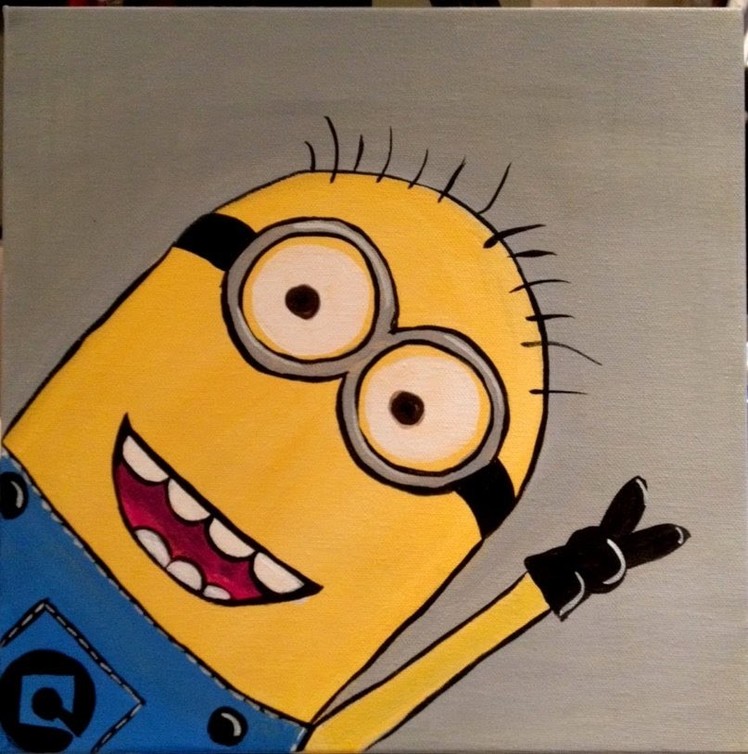 How To Paint a Minion: An Acrylic Painting Tutorial