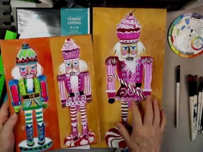 How to Paint a Nutcracker beginning  step by step tutorial