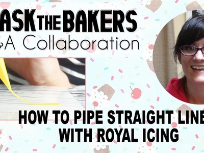 HOW TO PIPE STRAIGHT LINES WITH ROYAL ICING, HANIELA'S
