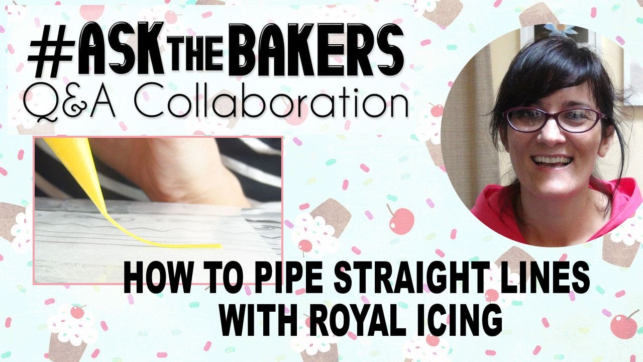 HOW TO PIPE STRAIGHT LINES WITH ROYAL ICING, HANIELA'S