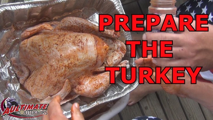 HOW TO PREPARE A TURKEY. RUB, INJECT, ETC. . BEER KEG TURKEY COOKING!!!