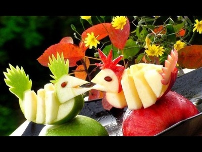 HOW TO QUICKLY CUT AND SERVE AN APPLE BIRDS!!!!!