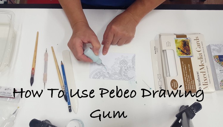 How To Use Pebeo Drawing Gum