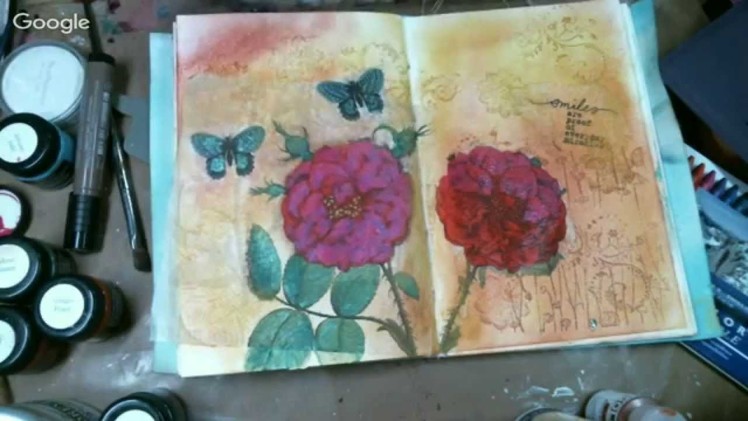 How to use Pretty Napkin in your Art Journal