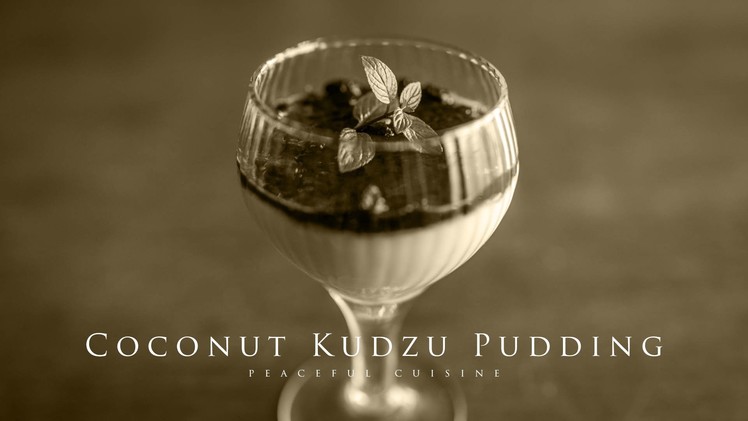 [No Music] How to Make Coconut Kudzu Pudding
