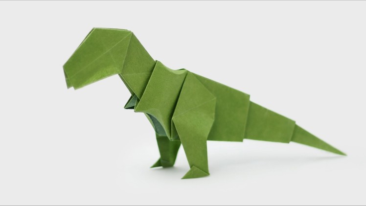 Origami Dinosaur - T-Rex - How to make an Origami Dinosaur easy step-by-step