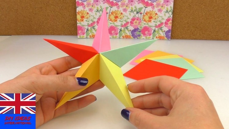 Origami Star 5 elements Tutorial: How to make an five-pointed Origami Star