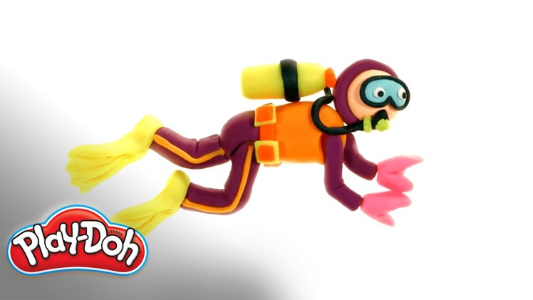 Play-Doh | 'How to Build a Scuba Diver!’ (Expanded Look) Fast Build Demo