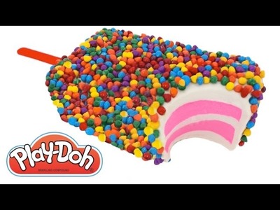 Play Doh How to Make a Giant Birthday Cake Ice Cream Popsicle RainbowLearning
