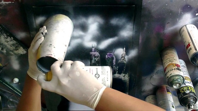 Spray Paint Art Tutorial: How to make Batman