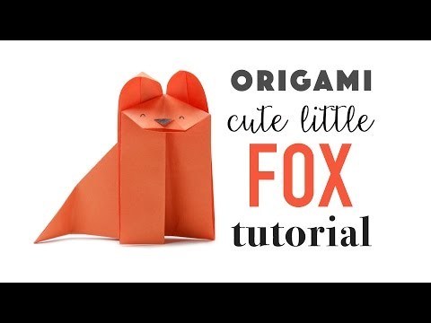 Cute Origami Fox Instructions - DIY - easy!