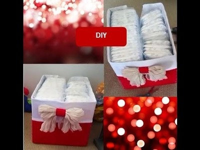 DIY~baby nappy box (organizer)