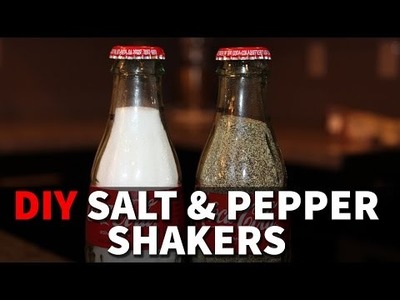 DIY Coke Bottle Salt & Pepper Shakers