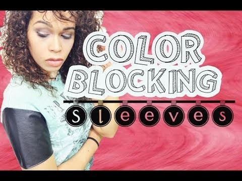 DIY Color Blocking Sleeves - How to change sleeves to a T-shirt