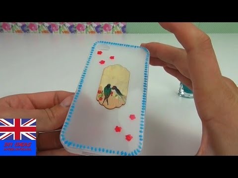 DIY Decorate Mobile Case Tutorial: How to decorate an empty Phone Case with Nail Polish