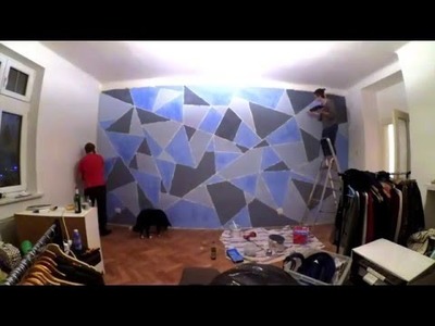 DIY Geometric Wall painting