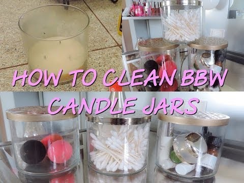 DIY How to clean Bath and body works candle jars