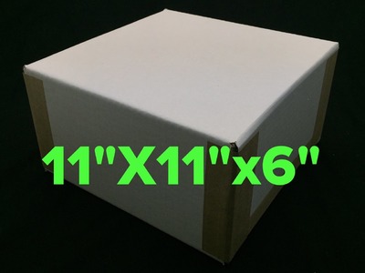 DIY How to make a 11"x6"x6" cardboard box at home 11x11x6
