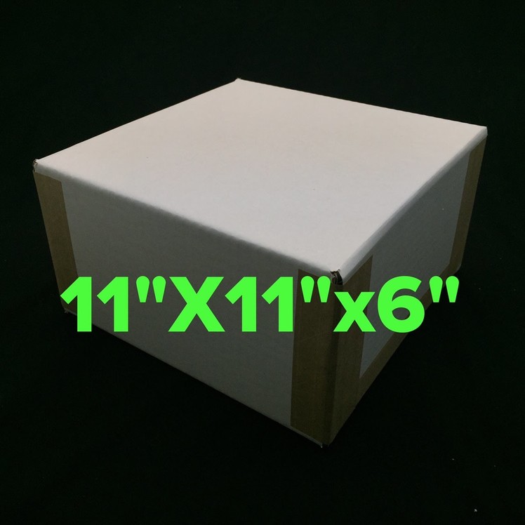 DIY How to make a 11"x6"x6" cardboard box at home 11x11x6