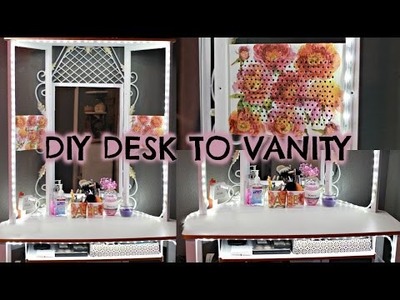 DIY: making a vanity| re-doing a desk| decoupage