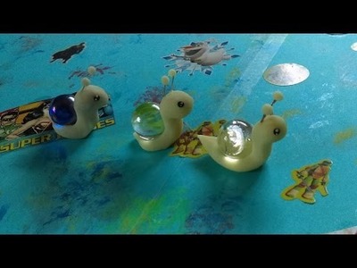 DIY marble Snails