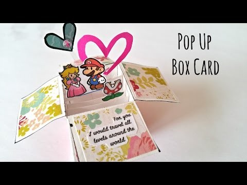 DIY: Paper Mario Pop Up Box Card ♥