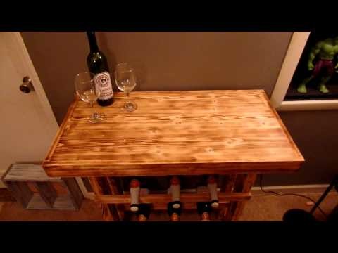 DIY Rustic Wine Rack