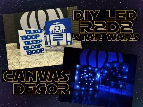 DIY Star Wars LED Light Canvas