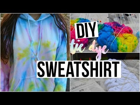 DIY tie dye sweatshirt  | In english!
