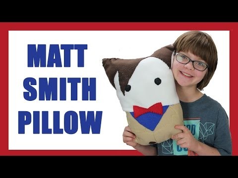 How to make a DIY Matt Smith (11th Doctor) Pillow- Craft Monday -Day 948 | ActOutGames