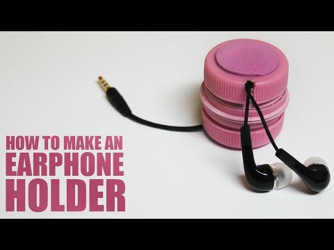 How to make an earphone holder - DIY earphones holder