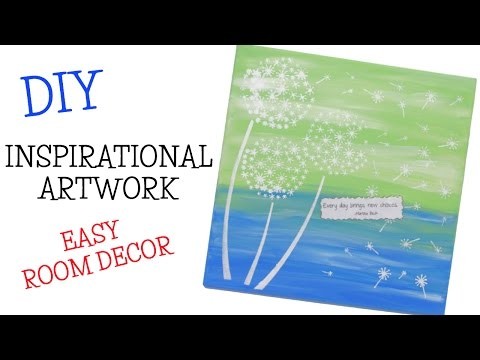 Inspirational Resin Artwork DIY ~ Easy Room Decor