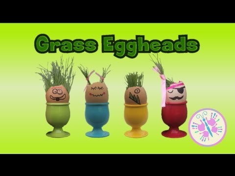 MAKE YOUR OWN GRASS EGGHEADS! DIY Craft for kids | FUN | by The Mini Makers