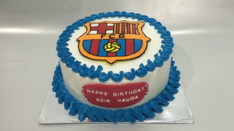 Barcelona Cake FCB How to Make