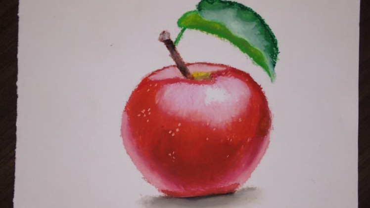 Beginners' Oil Pastel Tutorial (detailed) | How to draw an apple | Saminspire