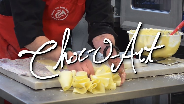 Choc-o-Art: How to make Chocolate Ruffles (Frozen Marble)