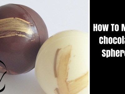 Chocolate Spheres with Gold Accents How To by Cupcake Savvy's Kitchen