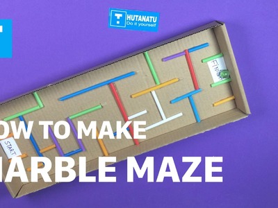 DIY - How To Make Toys For Kids - How To Make A Marble Maze - DIY Caft For Children - HuTaNaTu