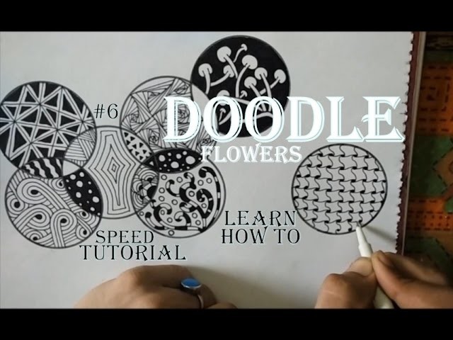 Doodle Art Tutorial For Beginners, How To Draw Complex Zentangle Flower, Step by Step Easy Drawing.