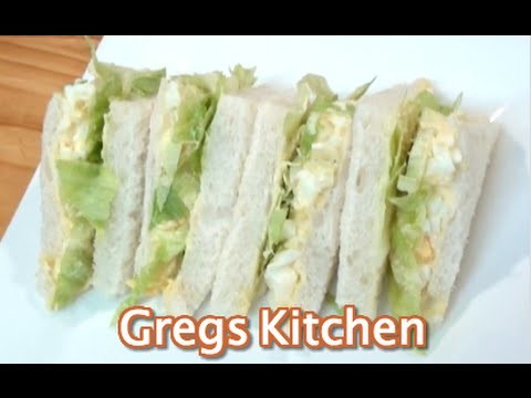 EGG AND LETTUCE SANDWICH -  EGG SALAD How To - Greg's Kitchen