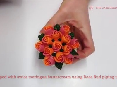 Flower Piping Tip: How to pipe a Rose Bud - Floral Cupcake