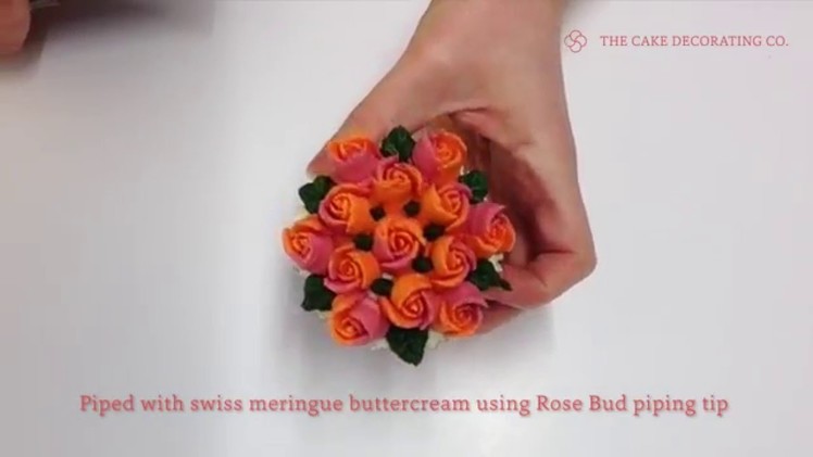 Flower Piping Tip: How to pipe a Rose Bud - Floral Cupcake