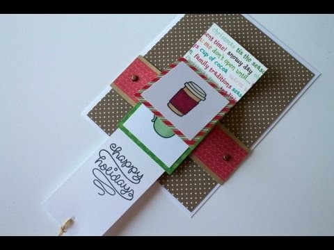 Holiday Card Series 2015 Day #21 - How To Make A Waterfall Card